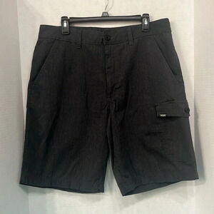 Vans Off the Wall Black Cargo Shorts Mens size 36